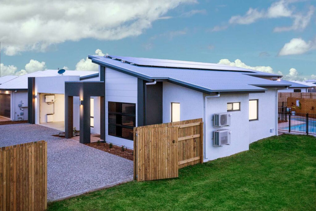 Solar installed on a new house in Townsville